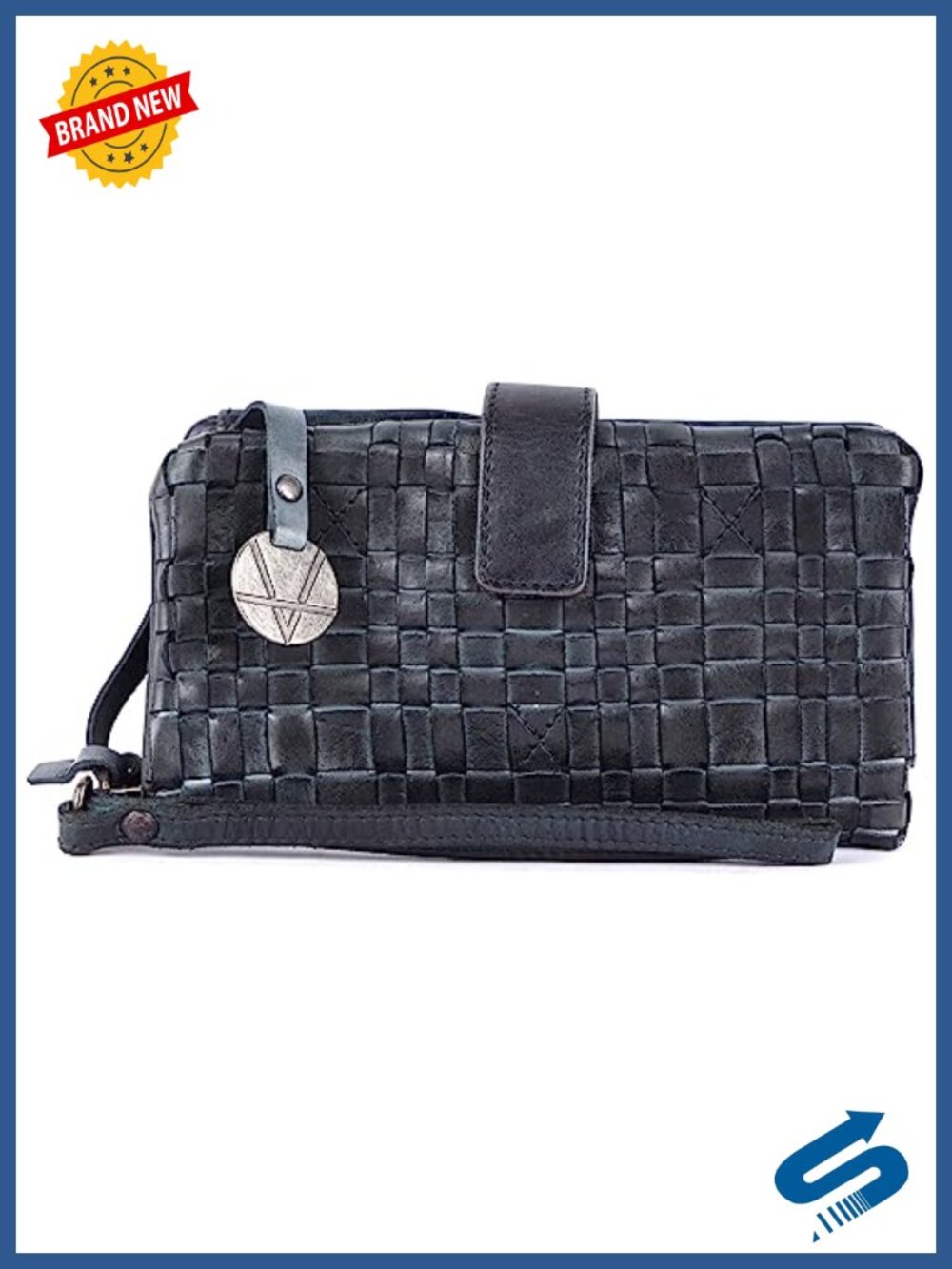 Genuine Leather Wallets for Women with Zipper Closure, Small Zip Around Wallet